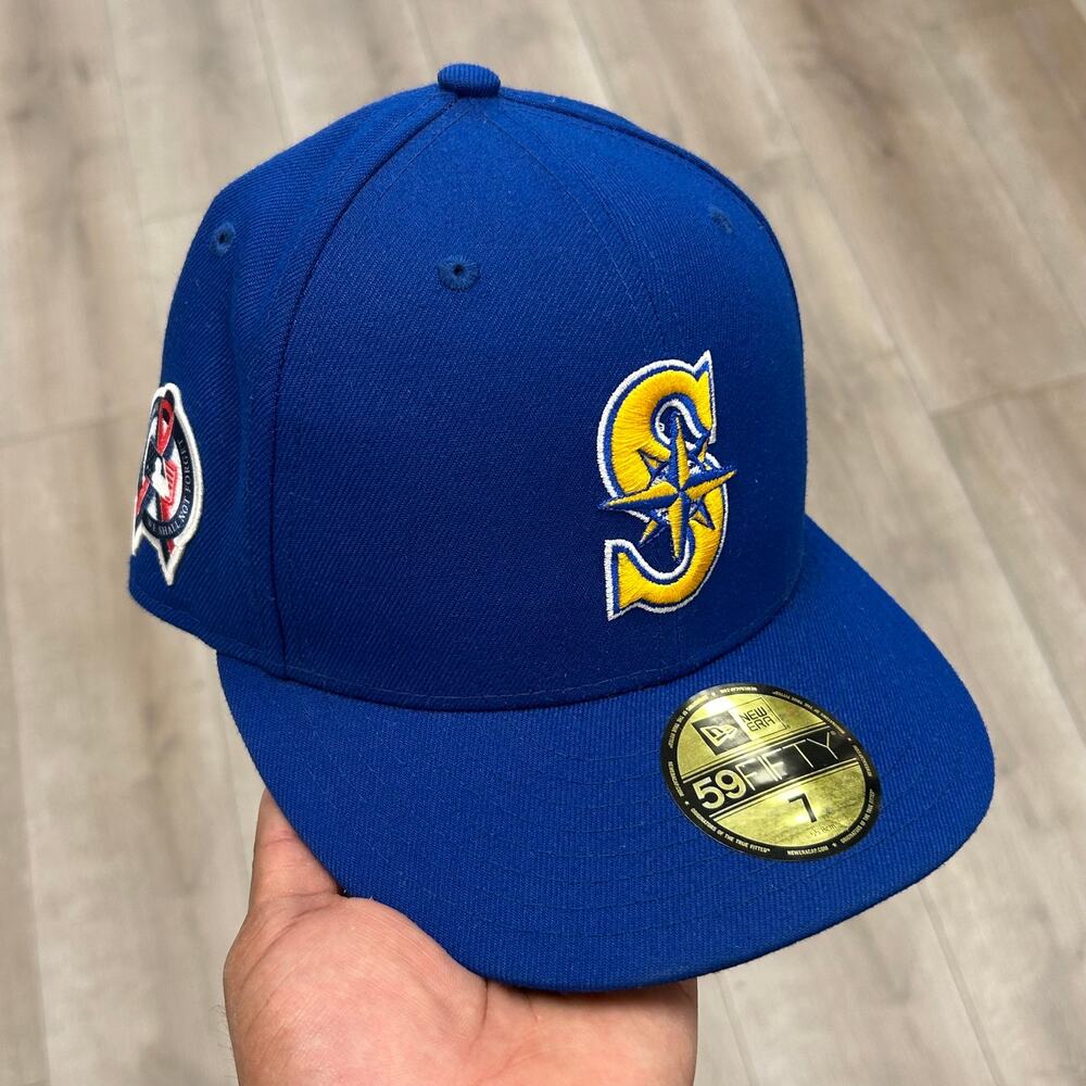 New Era Seattle Mariners Alternate On Field 59Fifty Fitted Hat Cap sz 7 B25